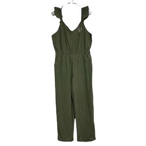 Saturday Morning Pancakes Green Cotton Jumpsuit L Ain’t Nothin But A G Thang